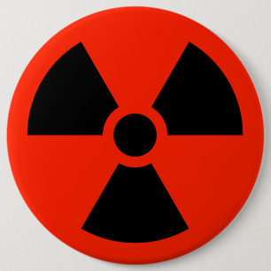 Badge Rond 15,2 Cm Radioactif
