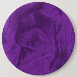 Badge Rond 15,2 Cm Réflexions violettes