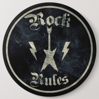 Badge Rond 15,2 Cm Règles de roche ! !