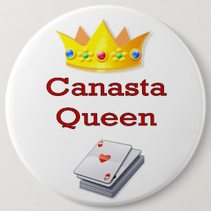 Badge Rond 15,2 Cm Reine 3 de canasta