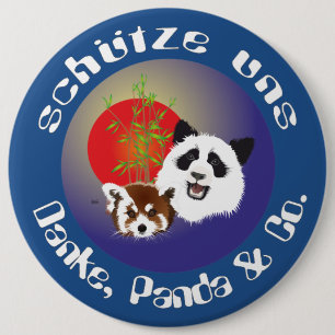 Badge Rond 15,2 Cm Rencontre de Panda