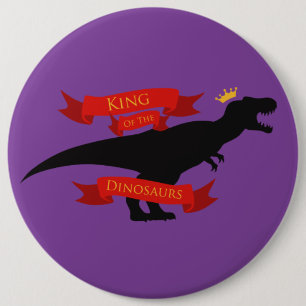 Badge Rond 15,2 Cm Roi des Dinosaures
