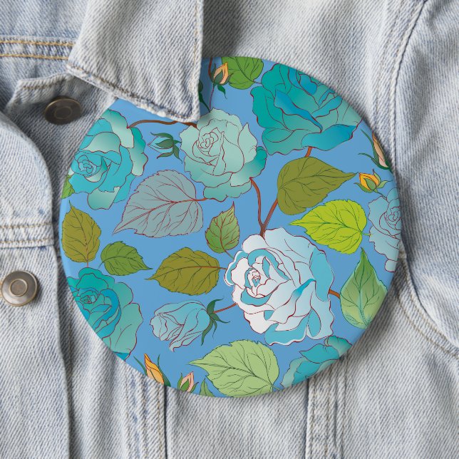 Badge Rond 15,2 Cm Rose 23 (En situation)