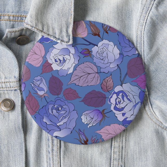 Badge Rond 15,2 Cm Roses 32 (En situation)