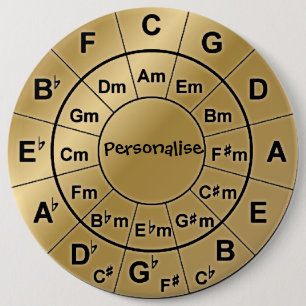 Badge Rond 15,2 Cm Roue personnalisée de corde de mélomanes d'insig