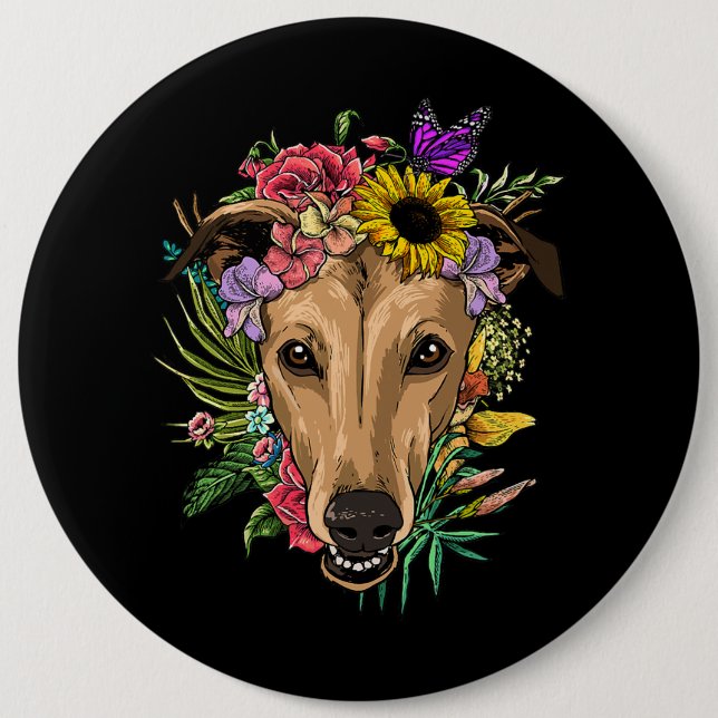 Badge Rond 15,2 Cm Sa Tombe Yall mignonne Poodé Automne Feuilles Auto (Devant)