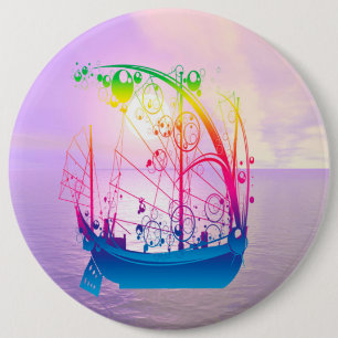 Badge Rond 15,2 Cm Sailing