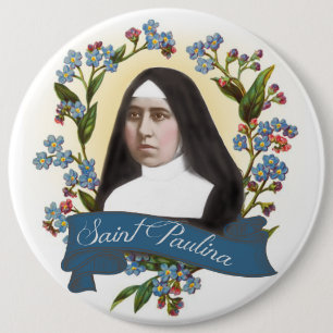 Badge Rond 15,2 Cm Saint patron de St Paulina de nonne de catholique