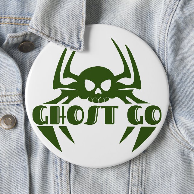Badge Rond 15,2 Cm Saison Éffrayante de Ghost Go (En situation)