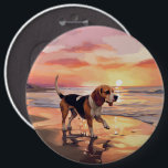 Badge Rond 15,2 Cm Sandy Paws Chien Beagle sur le coucher du soleil d<br><div class="desc">Plongez dans la beauté tranquille de notre chien "Sandy Paws and Sunset Hues" sur le coucher du soleil de plage. Cette scène captivante saisit l'essence d'une soirée parfaite au bord de l'eau, avec un fidèle compagnon canin qui profite du sable doré et des teintes époustouflantes du soleil couchant. Que vous...</div>