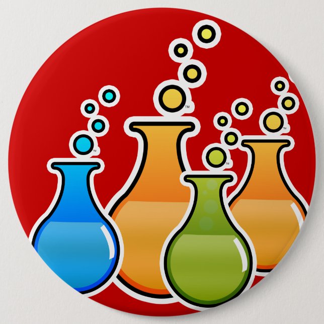 Badge Rond 15,2 Cm Science (Devant)
