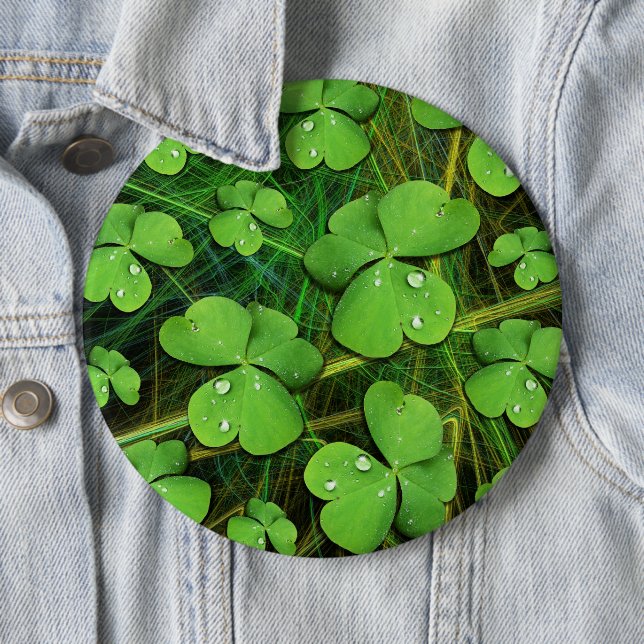 Badge Rond 15,2 Cm Shamrock vert St Patrick iPhone 5 Coque-Mate (En situation)