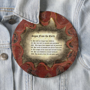 Badge Rond 15,2 Cm Signes De La Terre