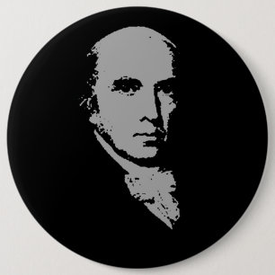 Badge Rond 15,2 Cm silhouette de James Madison