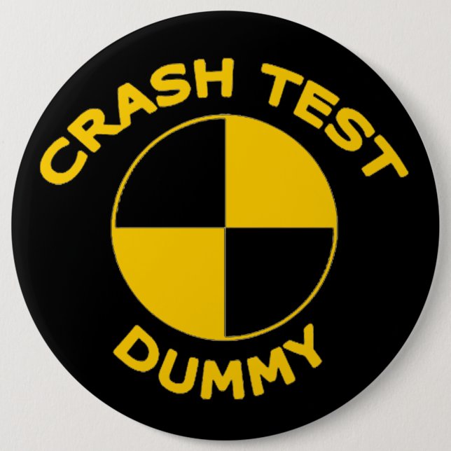 Badge Rond 15,2 Cm Simulacre d'essai d'accident (Devant)