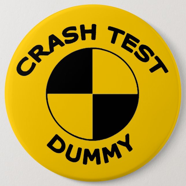 Badge Rond 15,2 Cm Simulacre d'essai d'accident (Devant)