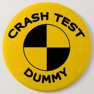 Badge Rond 15,2 Cm Simulacre d'essai d'accident