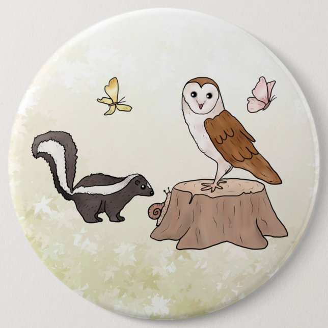 Badge Rond 15,2 Cm Skunk (Devant)