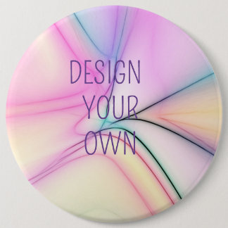 Badge Rond 15,2 Cm Soft Pastel Concevez votre propre