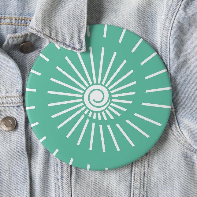 Badge Rond 15,2 Cm Soleil 12 (En situation)