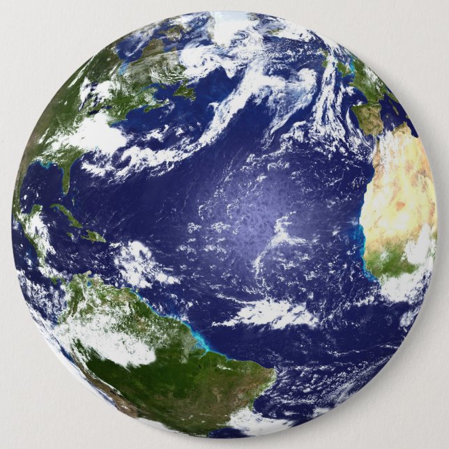 Badge Rond 15,2 Cm (Solides solubles) Bouton de la terre (Devant)
