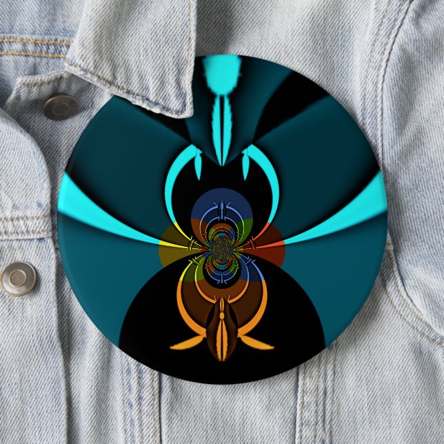 Badge Rond 15,2 Cm Spécial Halloween Hakuna Matata (En situation)