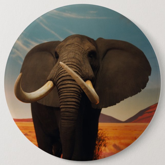 Badge Rond 15,2 Cm Stature de Majestic (Devant)