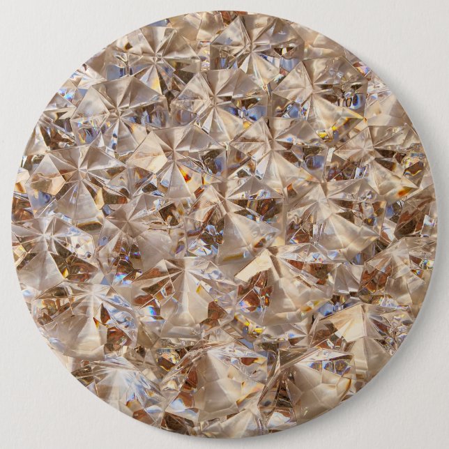 Badge Rond 15,2 Cm Style ambre de glace (Devant)