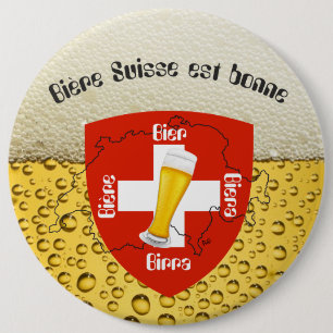 Badge Rond 15,2 Cm Suisse - Suisse - Svizzera - Svizra - Switzerland