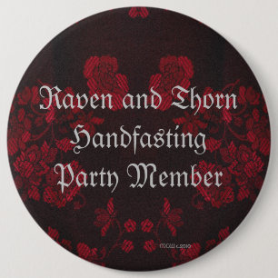 Badge Rond 15,2 Cm Suite éternelle de Handfasting/mariage