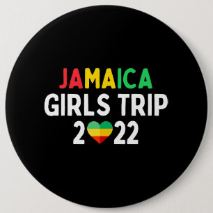 Badge Rond 15,2 Cm Summer Group Vacances Pour Femmes Jamaïque Girls T