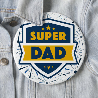 Badge Rond 15,2 Cm Super Papa Colossal 6" rond