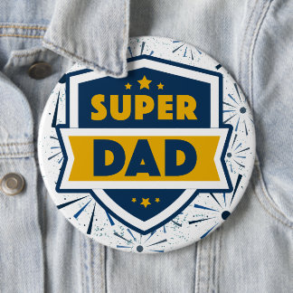Badge Rond 15,2 Cm Super Papa Colossal ronde 6"