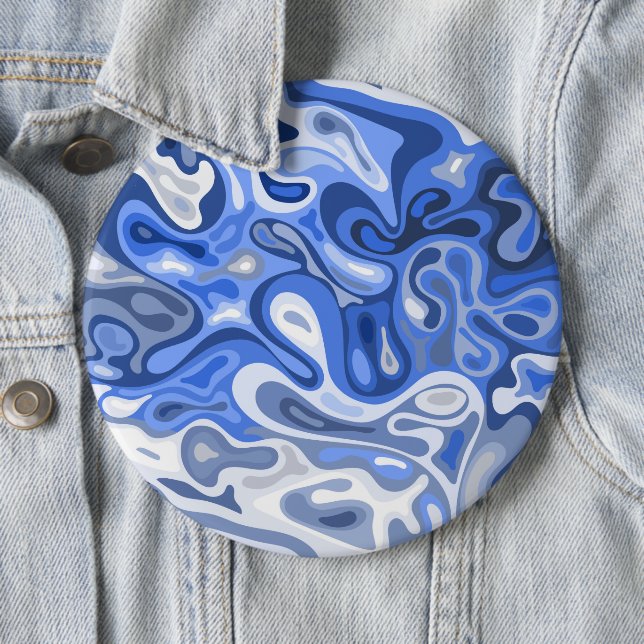 Badge Rond 15,2 Cm Surface liquide 10 (En situation)