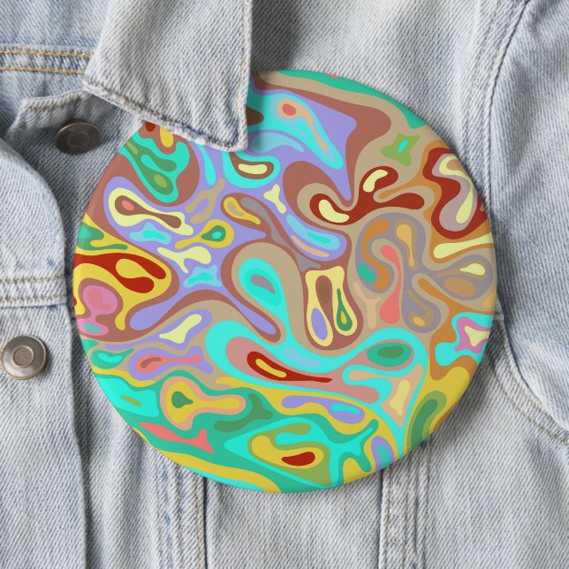 Badge Rond 15,2 Cm Surface liquide 12 (En situation)