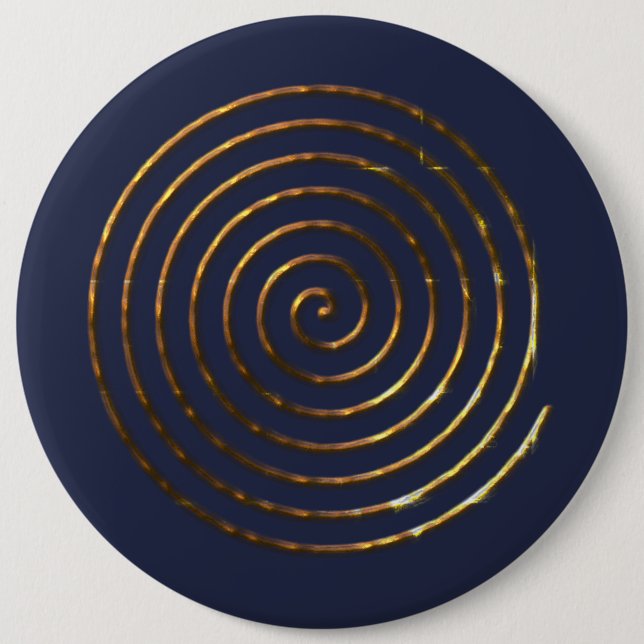 Badge Rond 15,2 Cm Symbole celtique de la spirale (Devant)