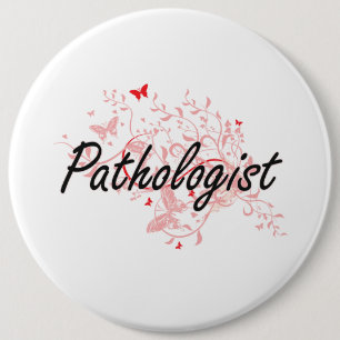Badge Rond 15,2 Cm Système de travail artistique de pathologiste avec