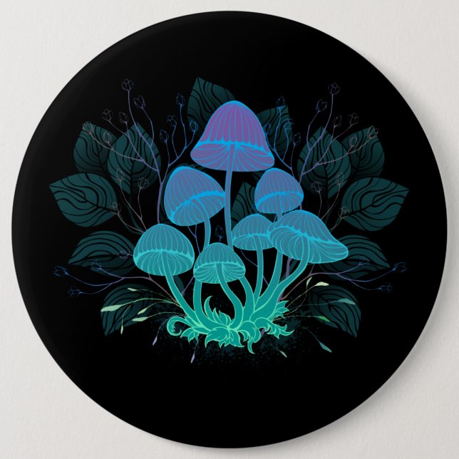 Badge Rond 15,2 Cm Tabourets dans Bushes (Devant)
