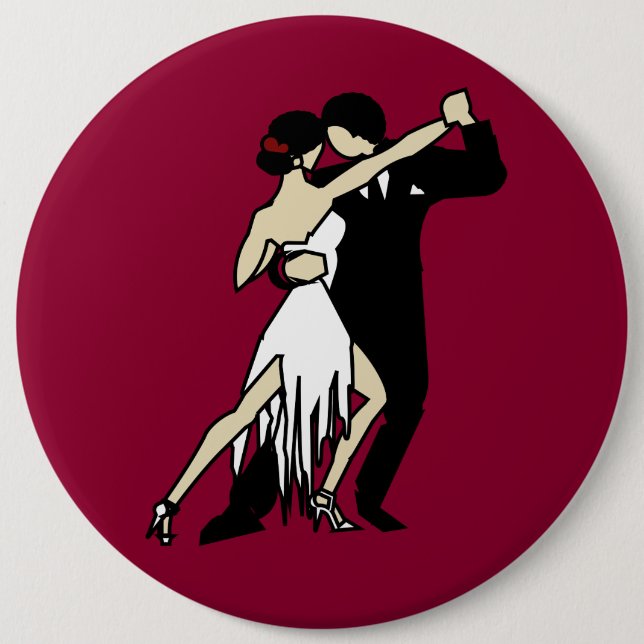 Badge Rond 15,2 Cm Tango Dancers (Devant)