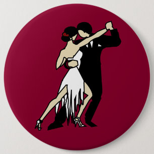 Badge Rond 15,2 Cm Tango Dancers