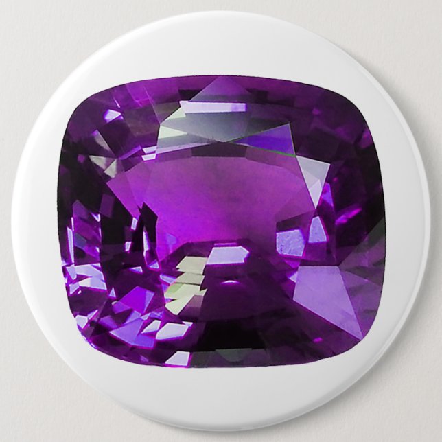 Badge Rond 15,2 Cm Tanzanite Gemstone Purple (Devant)