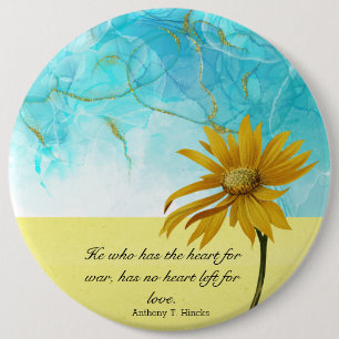 Badge Rond 15,2 Cm Tenez-Vous Avec L'Ukraine