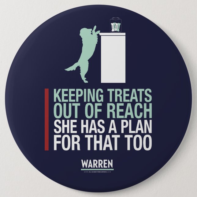 Badge Rond 15,2 Cm Terriers 2020 - Bailey - elle a un plan pour cela (Devant)