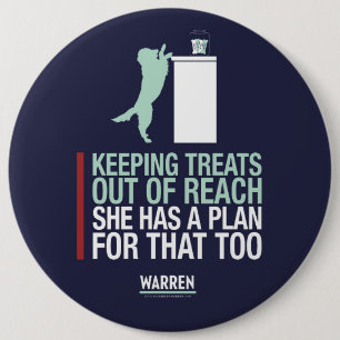 Badge Rond 15,2 Cm Terriers 2020 - Bailey - elle a un plan pour cela