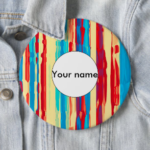 Badge Rond 15,2 Cm Texture des aquarelles