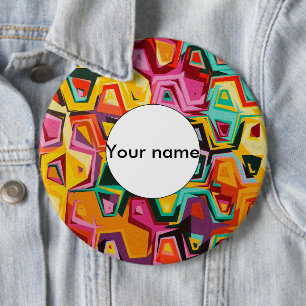 Badge Rond 15,2 Cm Texture des trous colorés