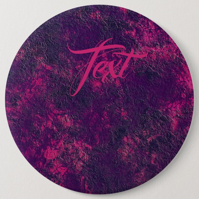 Badge Rond 15,2 Cm texture violet foncé texturé en marbre de daim g (Devant)