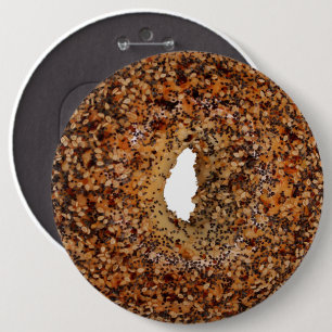Badge Rond 15,2 Cm Tout Bagel