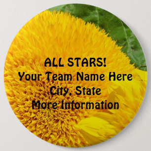 Badge Rond 15,2 Cm TOUTES LES ÉTOILES ! Grands Boutons Champions d'Éq