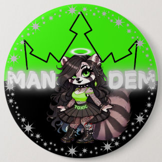 Badge Rond 15,2 Cm Toxique - Collection Mandem - SVBK - SILVERBCKK TT